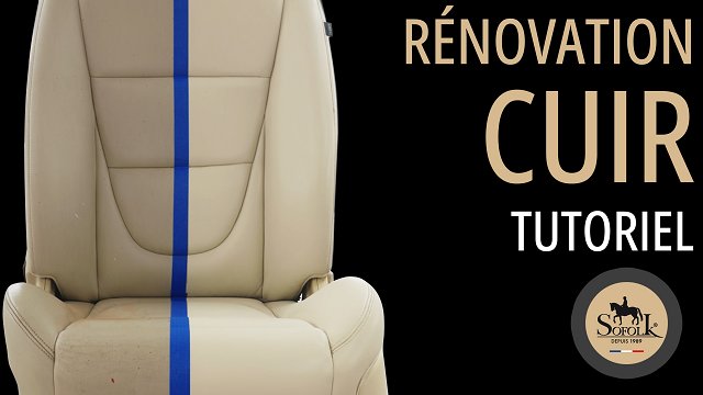 Rénovation d’un SIÈGE AUTO en CUIR beige : démonstration avant / après | SOFOLK