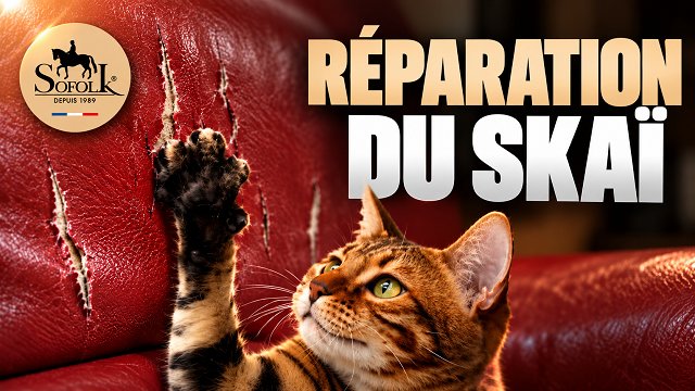 RÉPARATION GRIFFURES DE CHAT SUR SIMILI-CUIR / SKAI - SOFOLK