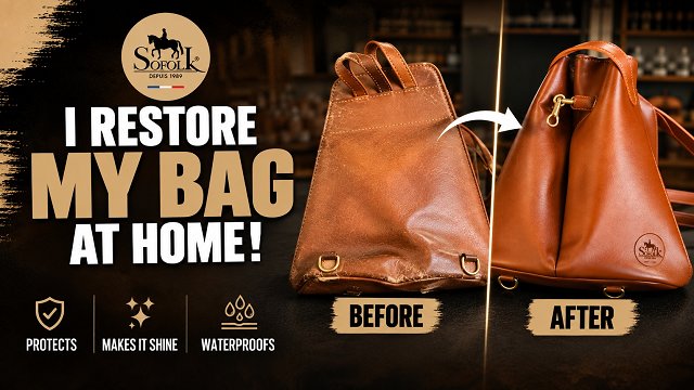 I’m refurbishing my faded Longchamp bag with a SOFOLK kit!