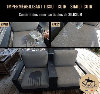 IMPERMEABILIZACIÓN REPELENTE AL AGUA CUERO Y TEJIDO ANTIMANCHAS