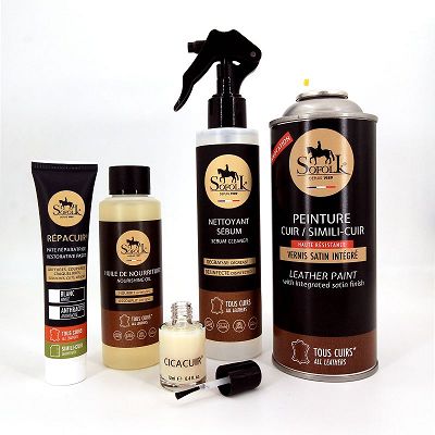 KITS RÉNOVATION CUIR POUR CANAPÉ EN AÉROSOL