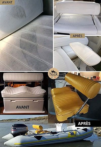 PEINTURE SELLERIE NAUTIQUE SKAÏ, SIMILI-CUIR, VINYL