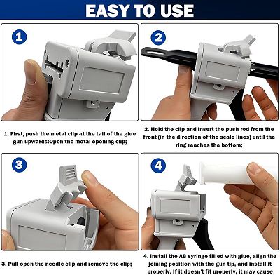 PISTOLA DE APLICACIÓN PARA CARTUCHOS DE DOS COMPONENTES