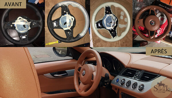 rénovation volant cuir bmw Z4