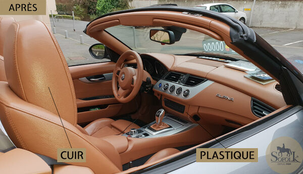 rénovation cuir et plastique automobile