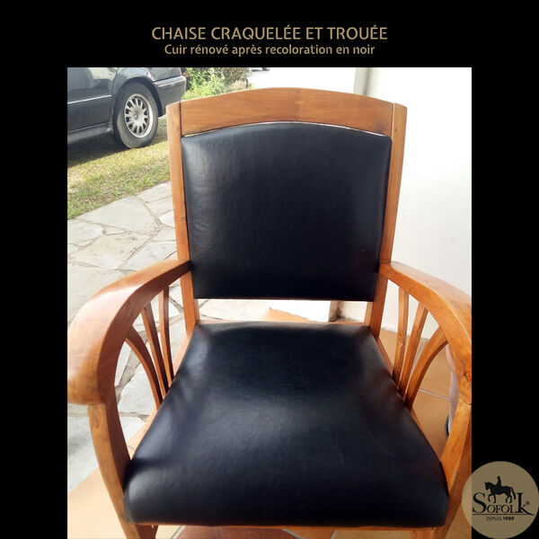 Réparation déchirure cuir