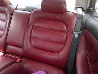 renovation of steering wheel leather and amarante 406 coupé seat