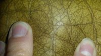 cracked leather sofa