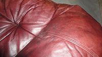 recolour a sofa and a fane armchair with light in the original bordeaux red colour