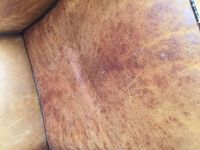 Déchirure arrière fauteuil Club