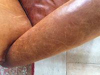 Déchirure arrière fauteuil Club