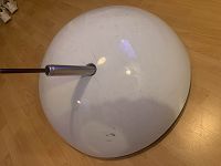 Réparation fauteuil boule simili cuir