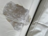 problème lors de la rénovation d'un fauteuil en cuir