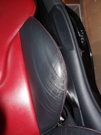 recoloration partielle cuir