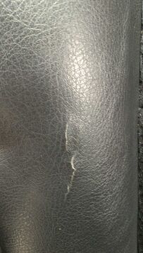 cracks in my car seat