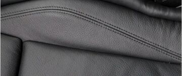 matt black grained leather recolouring