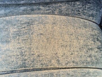 Blue velvet sofa (70s) - 3
