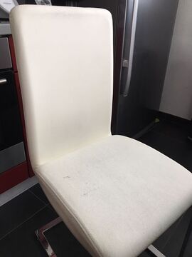Leather chairs, stain or renovate? What colour?