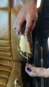 Restore leather seats BMW M3 E36 cobra - 1