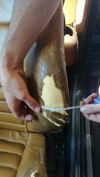 Restore leather seats BMW M3 E36 cobra - 3