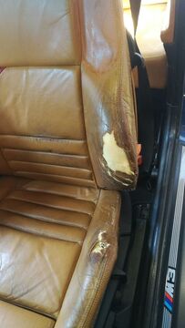 Restore leather seats BMW M3 E36 cobra - 4