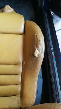 Restore leather seats BMW M3 E36 cobra - 5