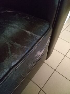 Repair and re-colouring of armchairs