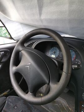 Leather steering wheel - 1