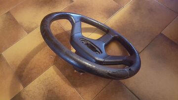 Renovation of perforated leather steering wheel - 3