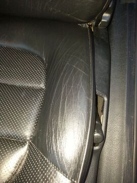 Leather seat renovation