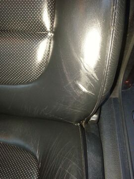Leather seat renovation