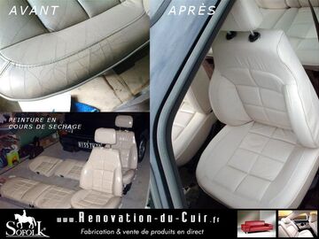 Leather car seat renovation tutorial - 4