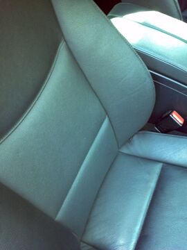 matt black grained leather recolouring