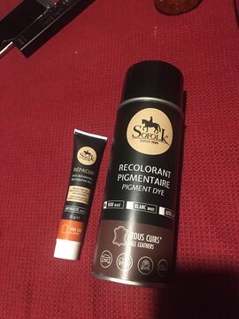 Recolorant en aérosol