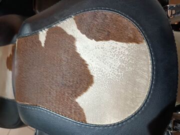 Restauration Entretien Selle Moto Cuir Skaï et Peau de Vache - 2