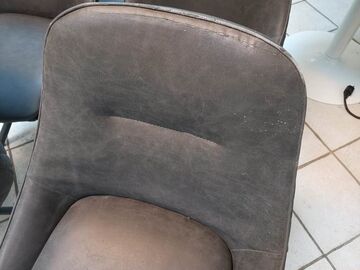 Réparation chaises gris nubuk - 3