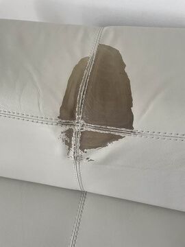 problème lors de la rénovation d'un fauteuil en cuir