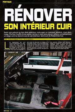 205 MAGAZINE : Rénover son intérieur cuir - 2