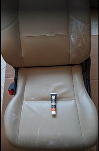 kit rénovation cuir beige sièges avant voiture âgés de 22 ans