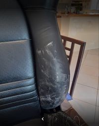 2ème rénovation de mes sièges de voiture en cuir noir