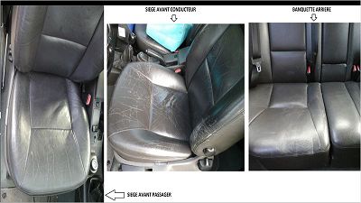 repair of front seats and renovation of vehicle assembly