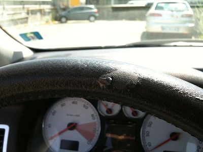 renovation of peugeot leather steering wheel