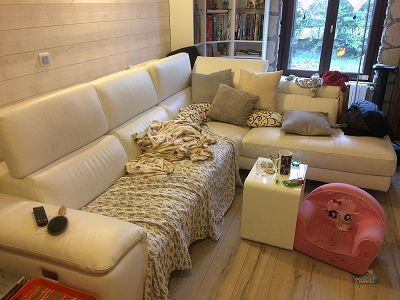 cleaning and care recent white leather sofa