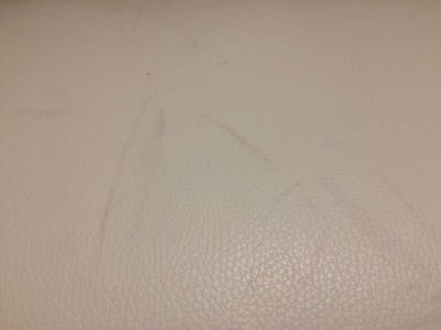 cleaning and care recent white leather sofa