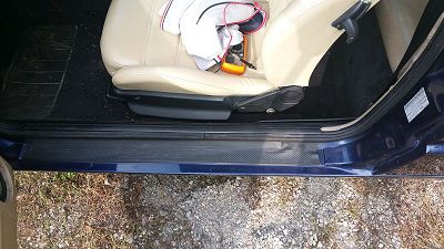 tips for catching up on an already (badly) renovated leather interior