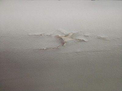 cracked sofa imitation leather