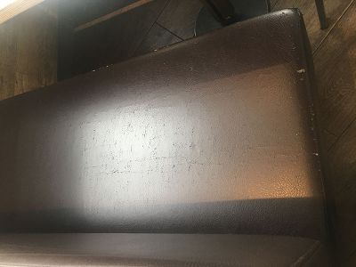 very torn leather repair