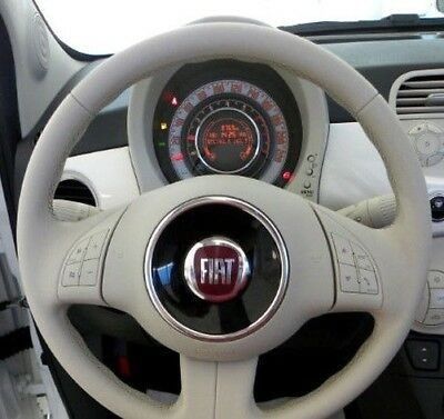 fiat 500 lounge with ivory leather steering wheel 2012