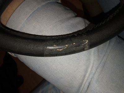 repair of a hole in the steering wheel