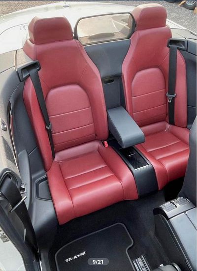 mercedes cabrio red seats